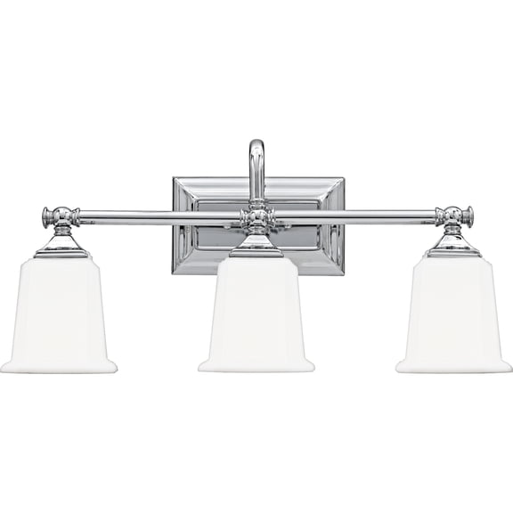 Nicholas 3-Light Polished Chrome Vanity Light