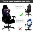 thumbnail image 5 of TSOVTHRID Skull Peony Flower Print 4 PCS Gaming Chair Covers Slipcovers Non-Slip Gamer Chair Cover Stretch Breathable Rotating Armchair Covers with Armrest Covers, 5 of 7