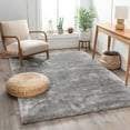 thumbnail image 1 of Well Woven Shimmer Shag Solid Plain Modern Luster Ultra Thick Soft Plush Area Rug, 1 of 7