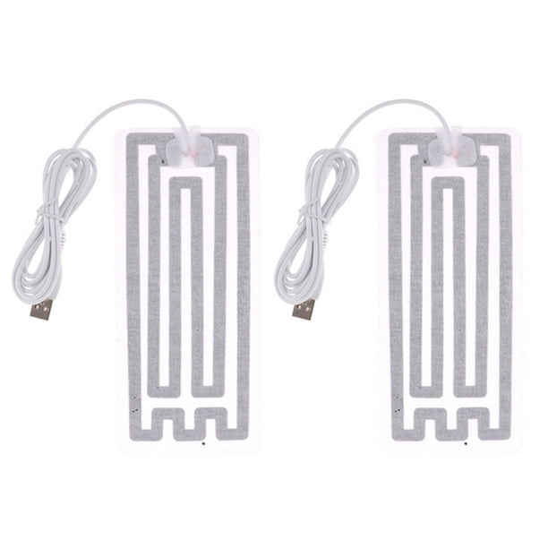 Almohadilla Calefactora Eléctrica USB 5V Calentador Tela Portátil Película 2 Uds.