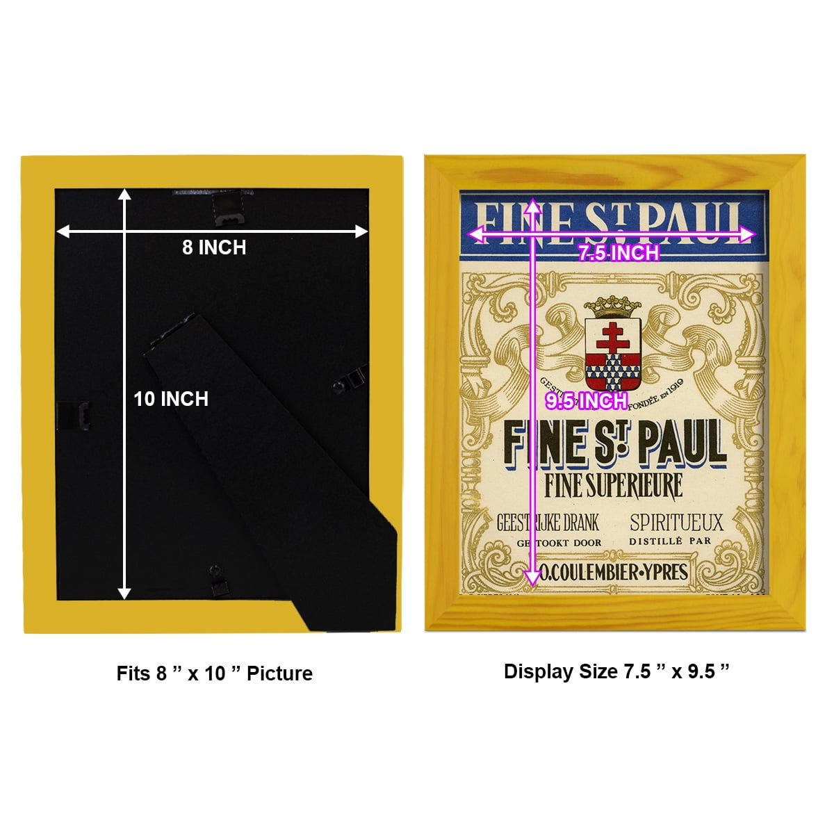Fine St. Paul -Framed Print w/glass-Sunflower Yellow
