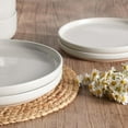 thumbnail image 2 of Stoneware Dinnerware Sets, 12-Piece Plates and Bowls Set for 4, Dishes Set for Home Restaurant, Speckled Milky White, 2 of 5
