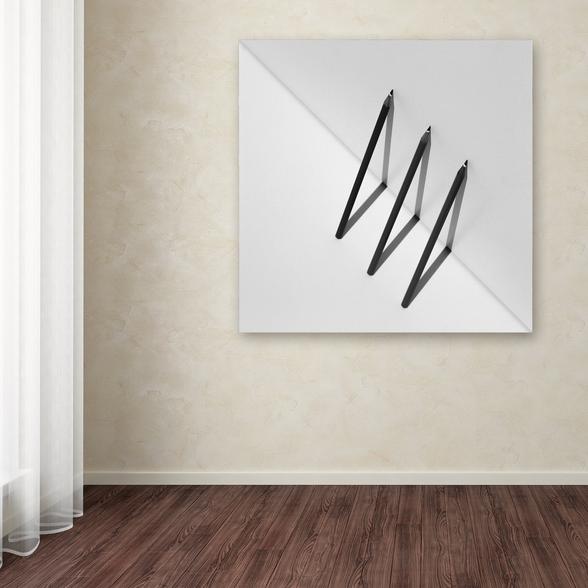 Trademark Fine Art 'Triangles' Canvas Art by Jacqueline Hammer