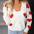 thumbnail image 5 of LSLJS Cardigan Sweaters for Women Button Down Sweaters Casual Trendy Valentine's Day Heart Print Fall Cozy Sweaters, Gifts for Women, S-XL, 5 of 6