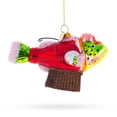 thumbnail image 2 of Fish in Hat Gone Fishing Glass Christmas Ornament, 2 of 5
