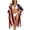 Red6, variant on Heydday Women's American Flag Kimono Cover Up, 4th of July Patriotic Beachwear, Open Front Loose Cardigan Swimsuit Wrap (Blue/One Size)