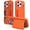 Orange, variant on Case Designed for iPhone 17 Pro Max, Wallet Case with Credit Card Holder & Hidden Mank-up Mirror, Hybrid Shockproof Heavy Duty Protection Phone Cover Women Girls, for iPhone 17 Pro Max, Rosegold
