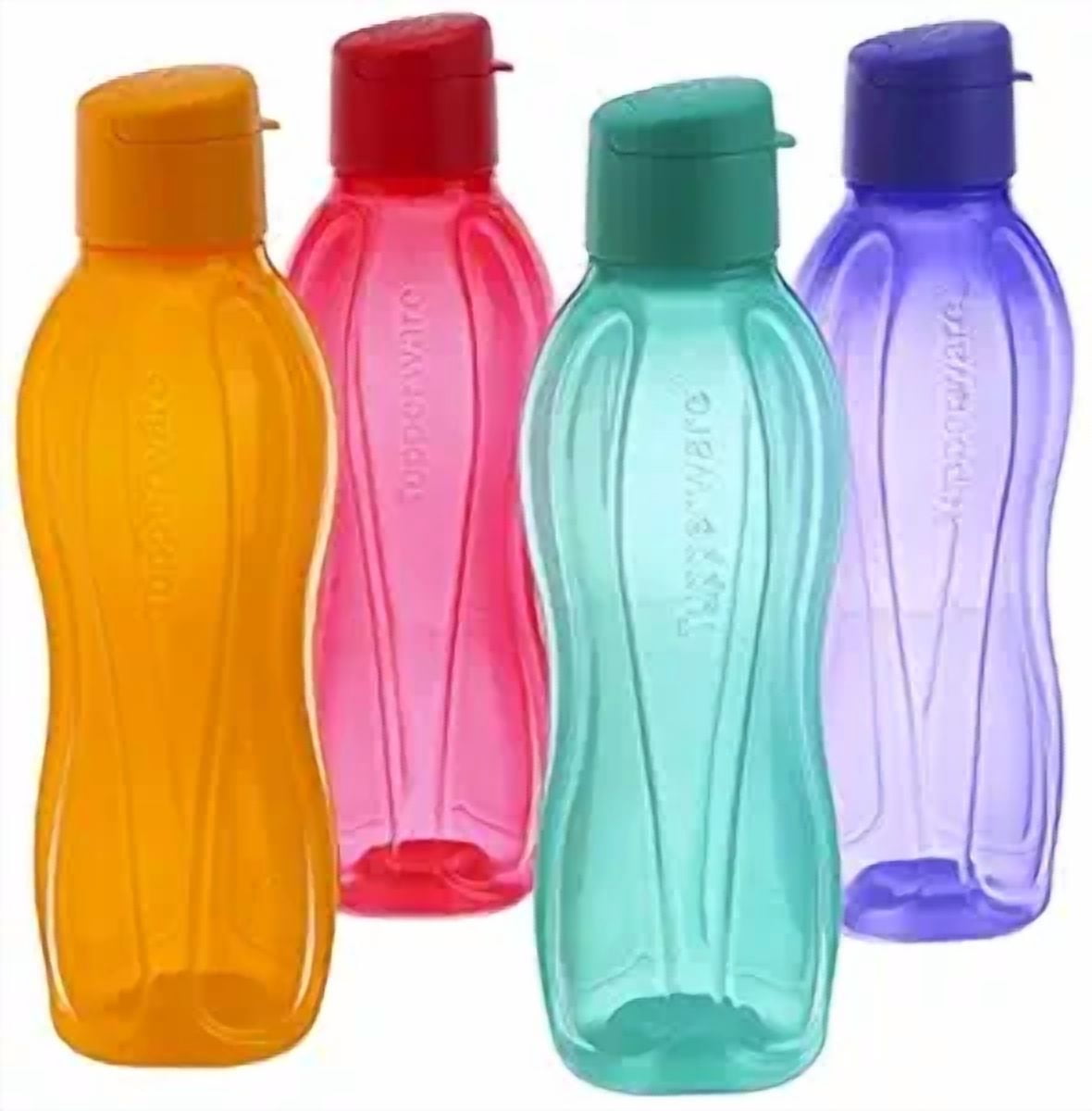 Tupperware Eco 750 ML Water Bottles Fliptop 4 color in 1 set (Multicolor )