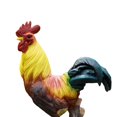 thumbnail image 3 of kurtrusly Resin Statue Chicken Statue Decorative Patio Lawn Backyard for Lift Foot L 1Set, 3 of 6