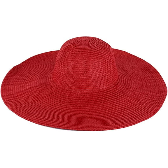PIKADINGNIS Women Sun Hat Summer Straw Hat Floppy Beach Hat Wide Brim UV Protection Hats UPF 50
