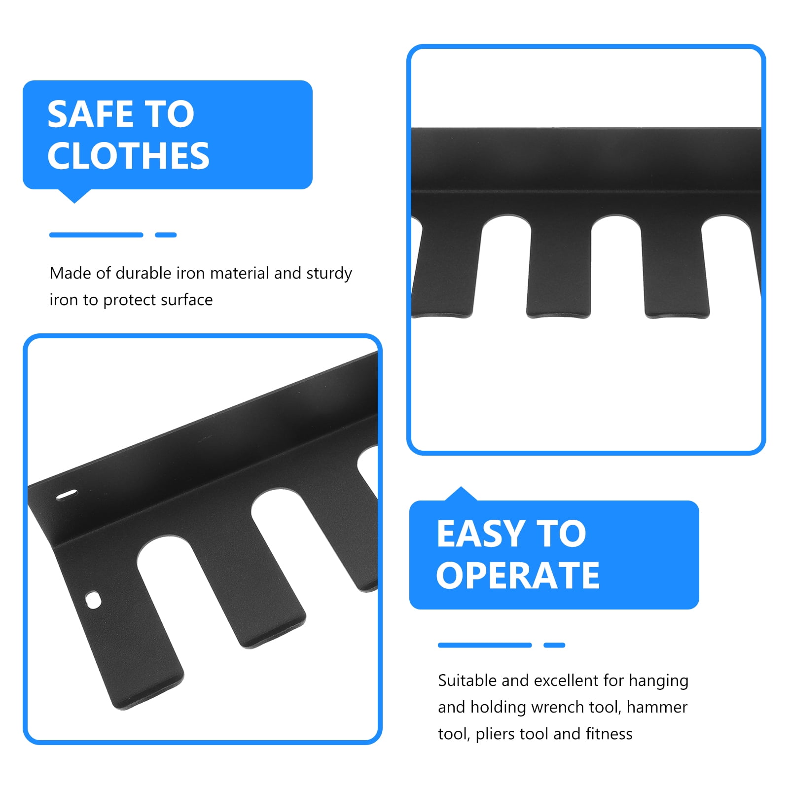 HOMEMAXS  Garage Dumbbells Tool Nail Free Hanger Wall-mounted Multi-functional Rack