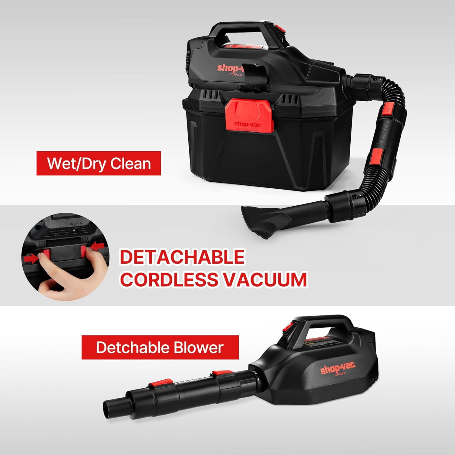 Shop-Vac Cordless 2-in-1 Wet Dry Vac with Blower