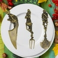 thumbnail image 4 of Skeletal Cutlery Sets, Personality Skull Metal Zinc Alloy Tableware Creativity Skeleton Fork Spoon Knife Gift, 4 of 8
