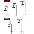 thumbnail image 5 of Shepherd Hook Adjustable Height 32/24/16’’ 1/2 inch Thick Use at Weddings, Hanging Solar Lights, Lanterns, Bird Feeders, Metal Hanger Hook (Black,32inch). U.S. Patent., 5 of 6