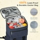 thumbnail image 4 of Cshidworld Mochila Enfriadora para Acampar 50 Latas, Bolsa Enfriadora de Gran Capacidad con Compartimentos Aislados, Bolsillo Térmico, a Prueba de Fugas y Ligera, Bolsa Enfriadora de Viaje, Impermeab, 4 of 7