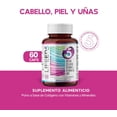 thumbnail image 2 of Vitaminas para Cabello Biotina Colageno Hidrolizado Vitamina E Vitamina B5 Vitamina C Zinc 60 dias en capsulas LIFEED5 HAIR SKIN NAILS, 2 of 8