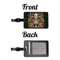 thumbnail image 4 of Skeleton Floral Flowers Faux Leather Travel Luggage Tag, 4 of 7