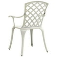 thumbnail image 5 of vidaXL 5 Piece Bistro Set Cast Aluminium White, 5 of 5