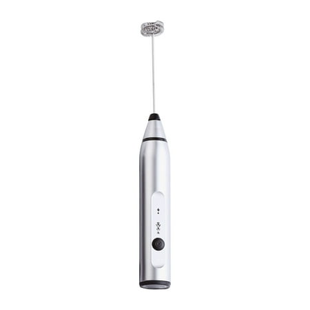 

Virmaxy Reduction USB Charging 304 Stainless Steel Hand Held Electric Milk Foam Beater Eggs Beater Automatic Pigment Mixer Electric Milk Powder Beater