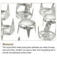 thumbnail image 4 of 100Pack 5mm Silver Round Dome Studs Metal Claw Beads Nailhead for Leather Craft Clothes Belt Bag Shoes, 4 of 6