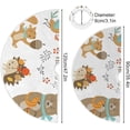 thumbnail image 3 of GZHJMY Thanksgiving Tree Skirt Autumn Animals Xmas Tree Skirt Floor Door Round Mat Decorations for Holiday Party Home Christmas Day Ornaments, 35.4", 3 of 6