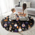 thumbnail image 3 of Halloween Gnome Pattern Round Blanket,Comfortable Soft Flannel Throw Blanket,All Season,Warm Lightweight Blankets for Sofa Bed Couch Living Room Chair 47"x47", 3 of 5