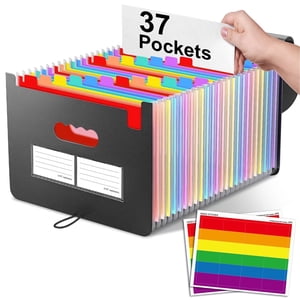 AGCAN 37-Pocket Expanding Accordion File Organizer with Cover
