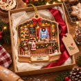 Wooden Ornament, Personalized Christmas Cupcake Shop Tree Hanging for ...