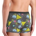 thumbnail image 4 of Mens Underwear Boxer Briefs - Geometric print Comfort Breathable men's boxer briefs with Flex Waistband, 4 of 7