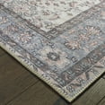 thumbnail image 5 of 5' X 8' Ivory And Blue Oriental Power Loom Stain Resistant Area Rug, 5 of 6