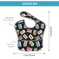 thumbnail image 4 of Kdxio Colorful Retro Tape Bibs For Babies, Baby Bibs for Eating, Toddler Bibs, Waterproof Bibs, Feeding Bibs, for Toddlers, Boys, Girls, 4 of 8