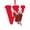 W, variant on LSLJS Christmas Tree Hanging Ornaments Letter Pendants 3.15 inch Acrylic Flat Red Alphabet with Candy Cane Design Pendants Xmas Holiday Car Rearview Mirror Baubles Christmas Decorations Gifts