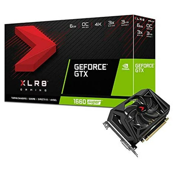 GeForce GTX 1660 Super 6GB XLR8 Gaming Overclocked Edition Single Fan