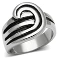 thumbnail image 1 of Alamode TK635-9 Femmes Haute Poli Bague en Acier Inoxydable Sans Pierre en Aucune Pierre - Taille 9, 1 of 1