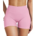 thumbnail image 3 of Women Workout Impact Shorts 2.5"/ 3.6"/ 4.5"/ 6" Scrunch Butt Lifting Gym Seamless Booty Biker Shorts Pink, 3 of 15