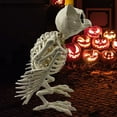 thumbnail image 4 of Dserhfy Halloween Skeleton Owl Decoration Realistic 12" Skeleton Animal Figure Plastic Owl Bone Model for Haunted House Party Decor, 4 of 8
