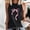 Black, variant on QUNYINEY Sleeveless Tank Top Women Muscle Crewneck Casual Bow Shirts Summer Loose Tank Tops