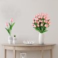 thumbnail image 3 of Flores artificiales Sggvecsy, tulipanes artificiales, 30 unidades, color rosa leche, 3 of 7