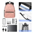 thumbnail image 6 of Gaeub Rose Gold Glitter School Backpack Waterproof Bookbag for Men Women College High School Bags, 6 of 8