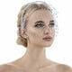 thumbnail image 1 of Guardurnaity Velo de rejilla de tul blanco amigable con la piel para velo facial de boda velo de rejilla accesorios para el cabello perlas Accesorio para el cabello, 1 of 6