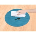 thumbnail image 3 of REGALWOVEN Round Placemats Set of 6 Placemats for Kitchen Dining Table Decor Washable Table Placemats Wipeable Table Mat Blue 14*14in, 3 of 7