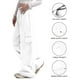 thumbnail image 4 of WILLBEST Pantalones Casuales Elegantes Para Mujer: Pantalones Cargo de Pierna Ancha Para Mujer Con Bolsillo Lateral, Cintura Media, Diseño Holgado y Elástico, Con Cordón Ajustable En El Tobillo., 4 of 8
