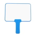 thumbnail image 1 of Pizarra blanca de respuesta rápida, borrado en seco, paleta de respuestas, pizarra blanca de doble cara con asa, material para el aula para niños y profesores, azul, 15 x 21 cm, 1 of 7
