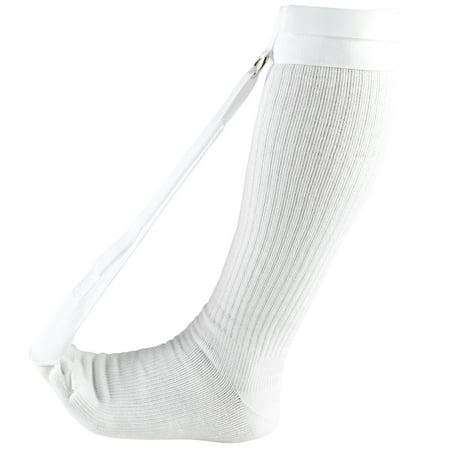otc night sock, plantar fasciitis, achilles tendonitis, step arch tight calf muscle support, white,