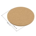 thumbnail image 2 of Uxcell 4.7 Inch Dia Round Wooden Cork Coasters Absorbent Drink Mats 12 Pack, 2 of 7