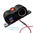 thumbnail image 3 of Divisor de Enchufe de Encendedor de 12 V QC3.0 y PD3.0 con Voltímetro, Cargador USB para Coche, Adaptador de Corriente para Coche, , Camión., 3 of 5
