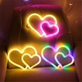 thumbnail image 2 of LINLIN LED Neon Sign,Heart Neon Sign Night Light Wall LED Neon Lamp USB Battery Powered Led Neon Light Sign for Home Bedroom Bar Party Decoration, 2 of 5