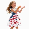 thumbnail image 5 of CAUYDY 1T 2T 3T Toddler Girls 4th of July Clothes 4T 5T 6T Kids Girl Outfit Baby Stars Stripes Sleeveless Dress Independent's Day Suit Children's Gift (Sizes 3-4 Years,Wine), 5 of 6