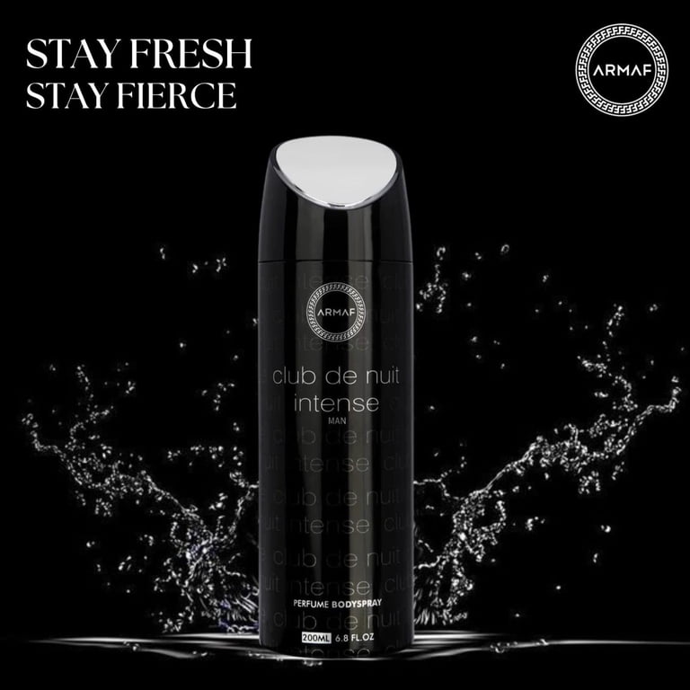 Armaf Men's Club De Nuit Intense Body Spray, 6.8 oz, Perfume, Bath