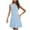 Light Blue, variant on Summer Plus Size Beach Dresses for Womens 2025 Fashion Solid Color Round Neck Sleeveless Decorate Button Cultivate Oneself Work Dress